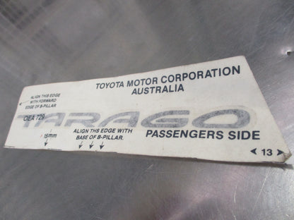Toyota Tarago Genuine Passenger Side Decal New Part