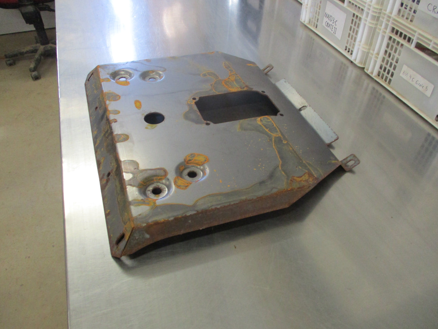 Universal Steel Bash Plate 490x535mm New Unpainted