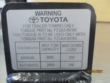 Toyota Fortuner Genuine Towbar Tongue New Part