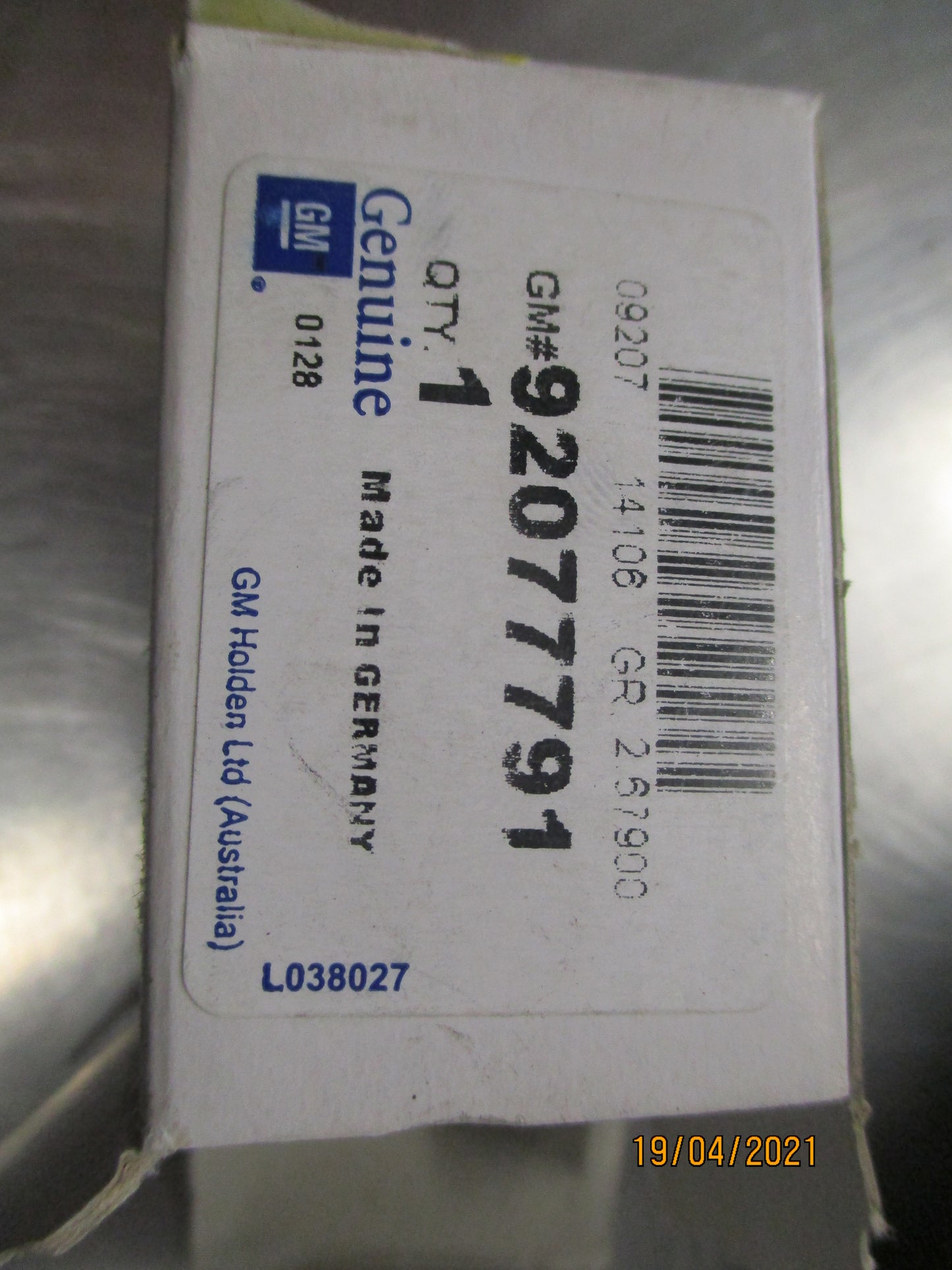 Holden VS/VT/VX/VY/VZ/WH/WK/WL Genuine Amber Indicator Bulb New Part