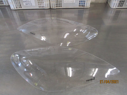 Mazda 2 Genuine Front Pair Of Headlight Protectors New Part