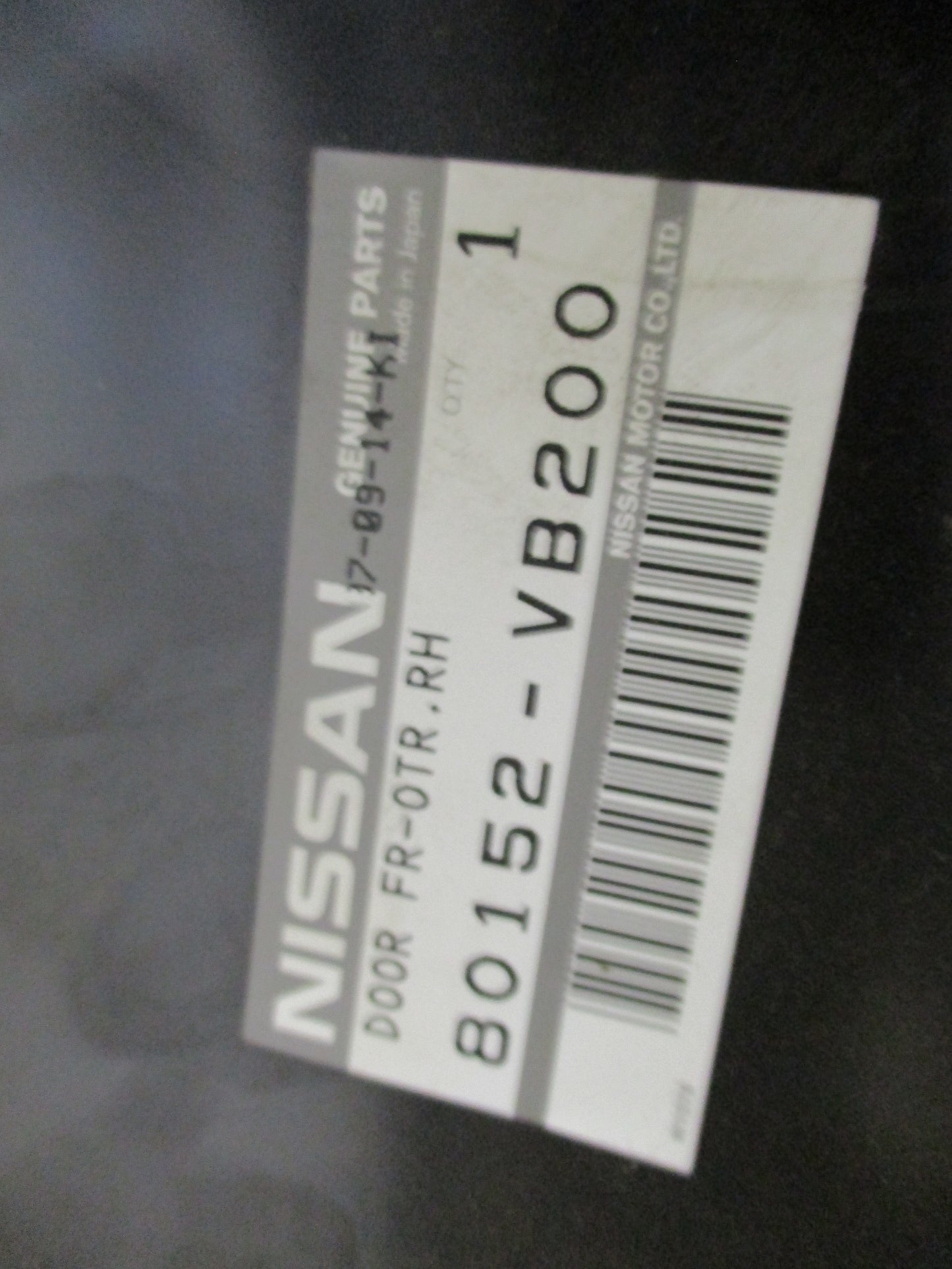 Nissan GU Patrol Genuine Right Hand Front Door Skin New Part