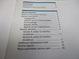 Mercedes Benz CLC/SL Series Genuine Service Booklet New Part