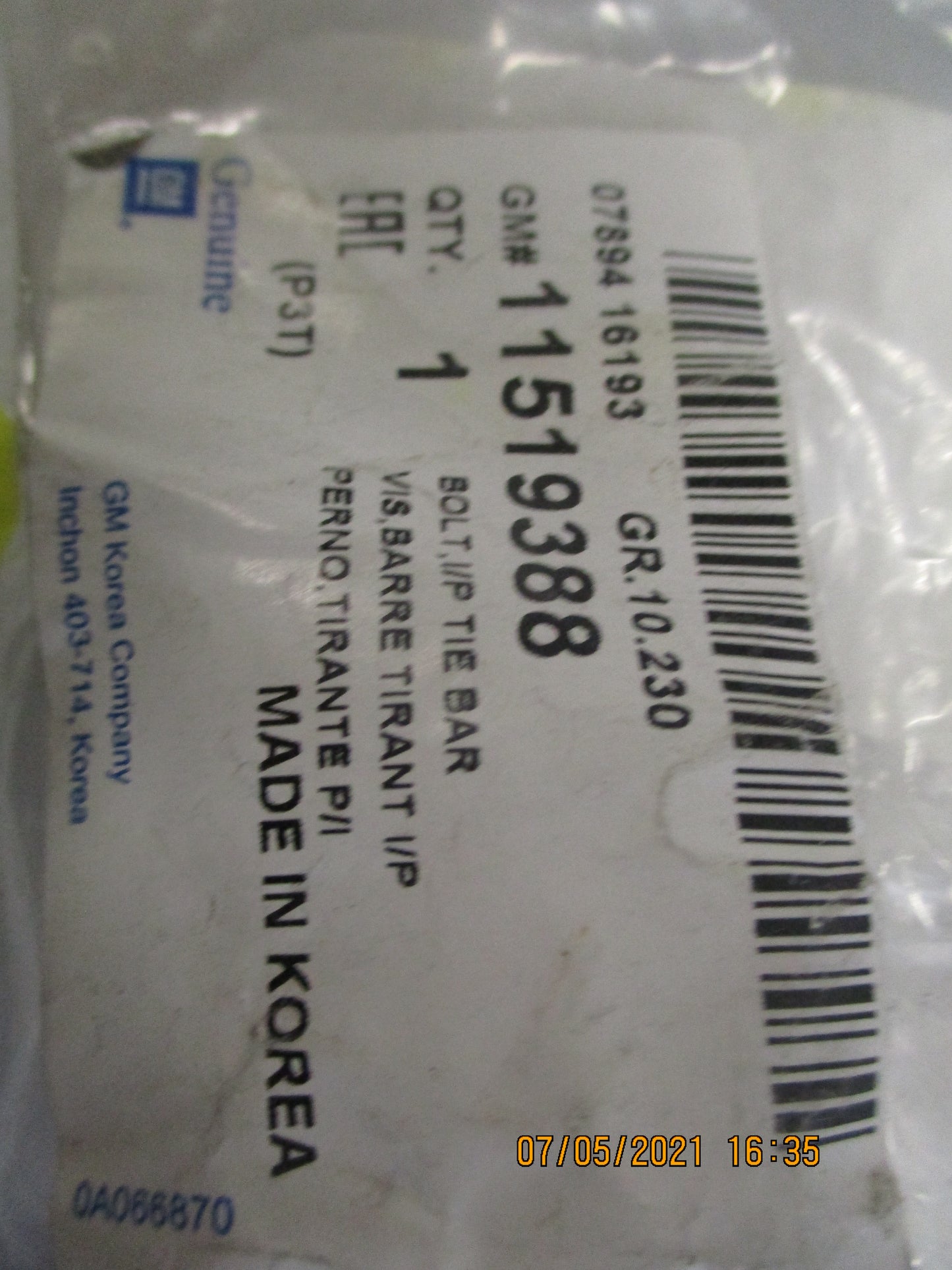 Holden Various Models Genuine Hinge Bolt New Part