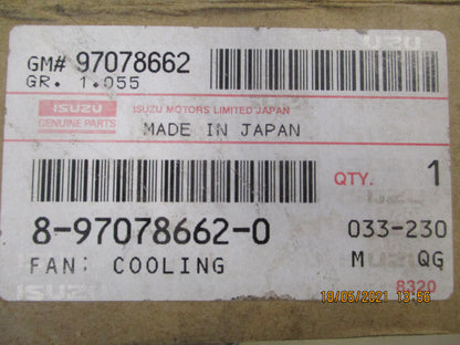Isuzu NPR Genuine Cooling Fan New Part