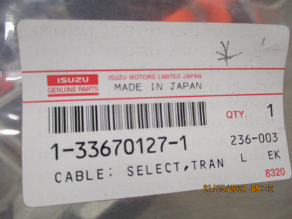 Isuzu FTR33 Genuine Transmission Control Shift Cable New Part