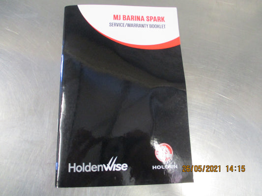 Holden Barina MJ Genuine Service Warranty Booklet New Part