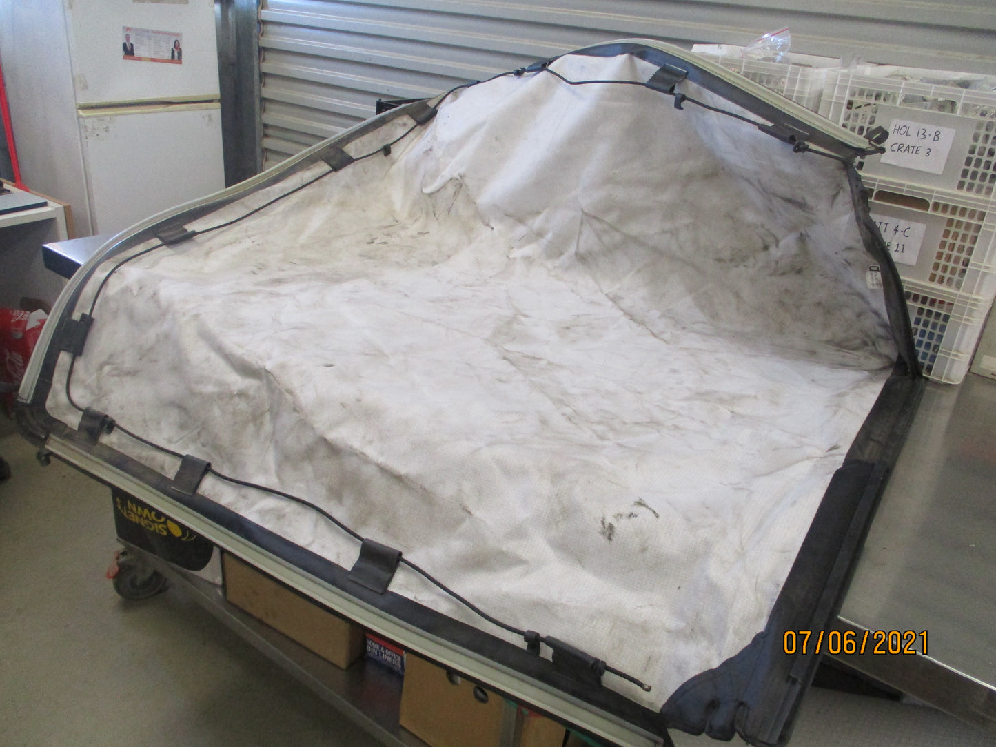 Holden RG Colorado Crew Cab Genuine Soft Tonneau Cover USED Part