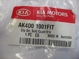 Kia Carnival Genuine Front and Rear Carpet Mat Fitting Kit New Part