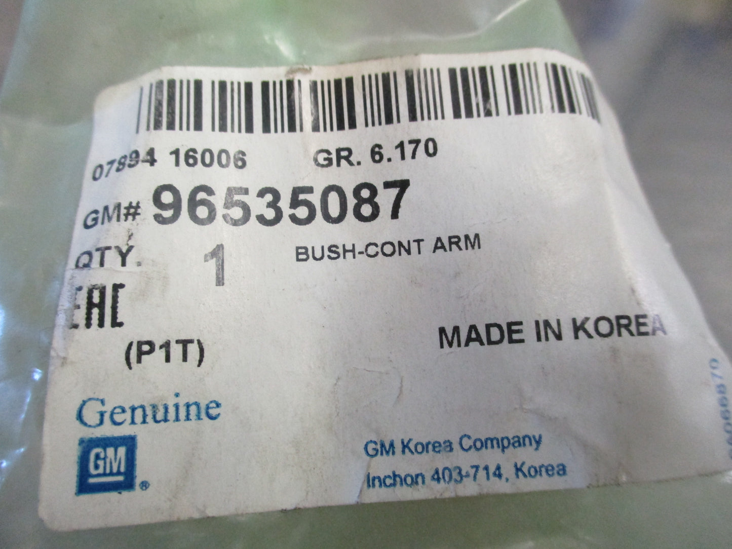 Holden Barina Genuine Lower Front Control Arm Bush New Part