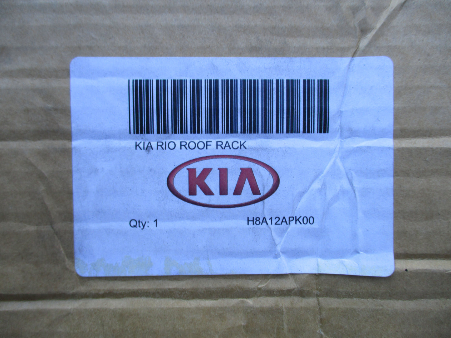 Kia Rio YB Genuine Lockable Roof Rack Carry Bar  New Item