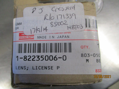 Isuzu EXC Genuine License Plate Lamp Cover New Part