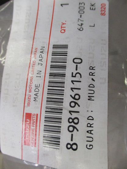 Isuzu FVR34 Genuine Right Hand Front Mudguard New Part