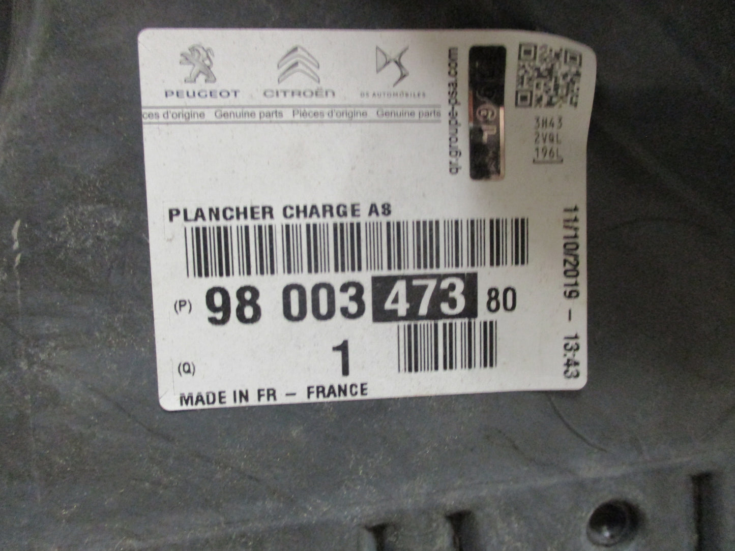 Peugeot 308 Genuine Rear Load Floor new Part