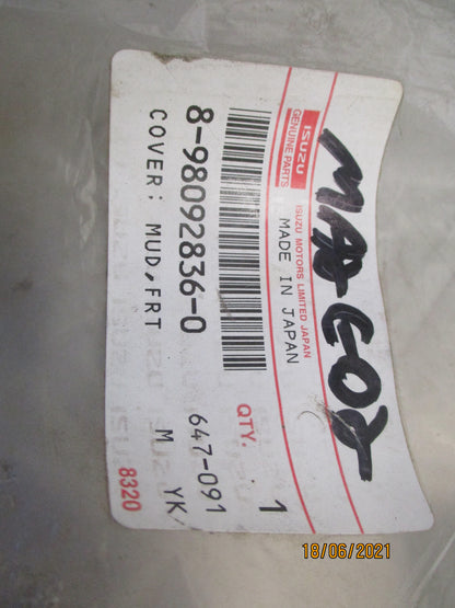 Isuzu FRR Genuine Front Mud Guard New Part