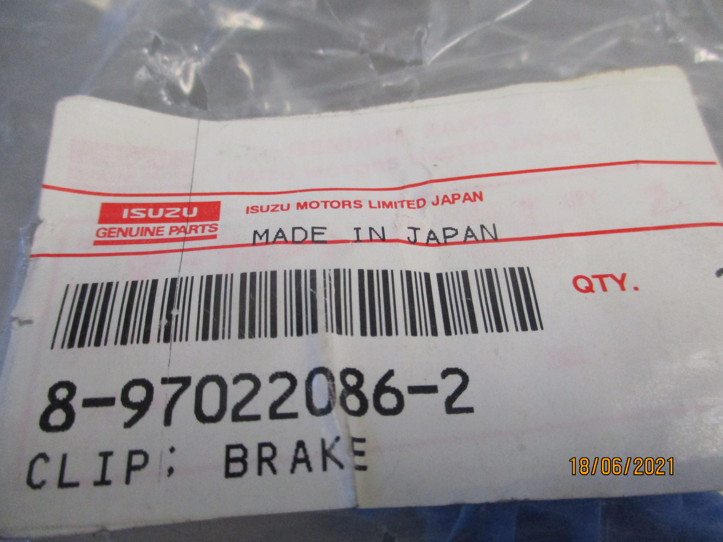 Isuzu NPR Genuine Brake Pipe Clip Pipe New Part