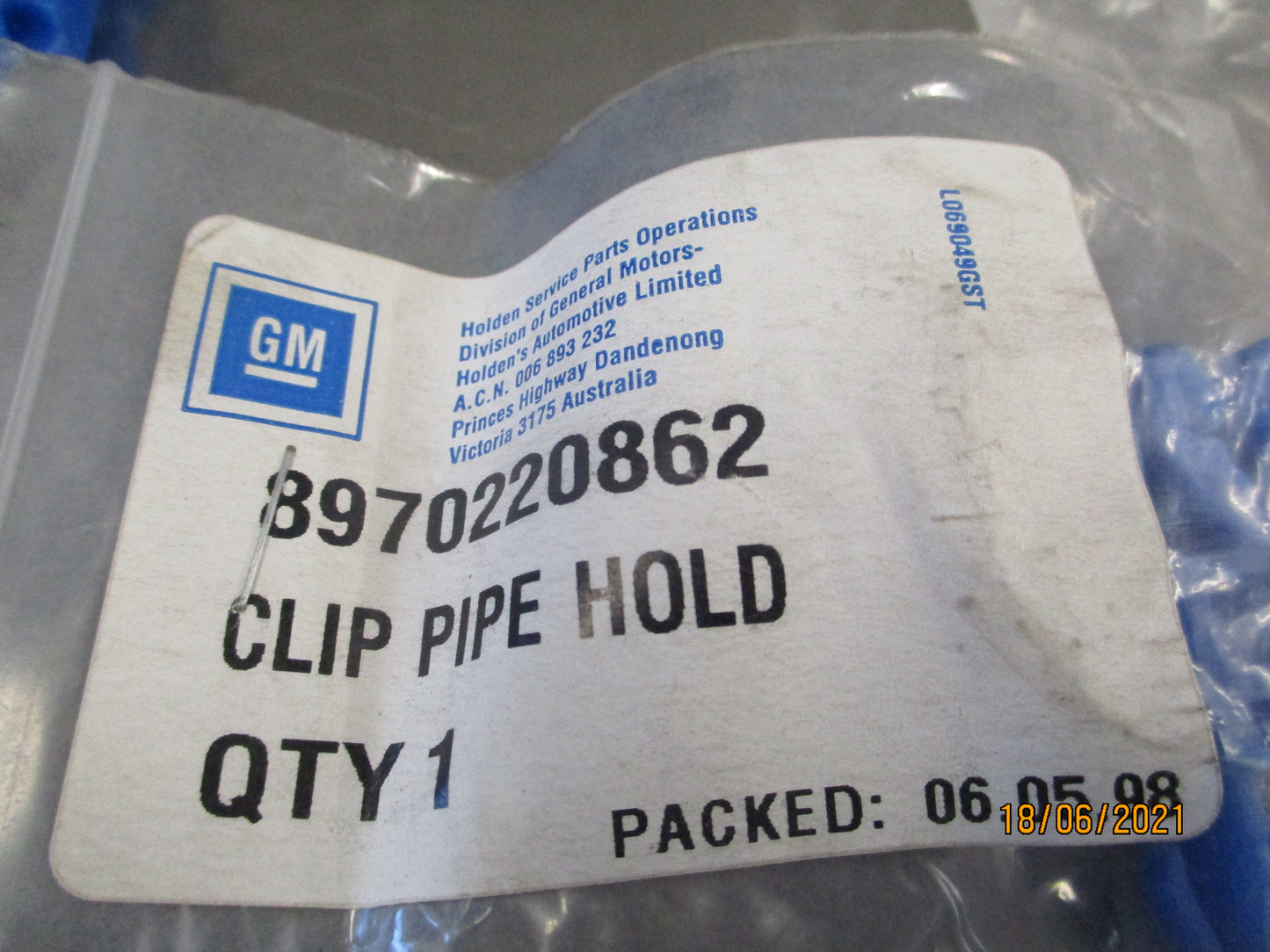 Isuzu NPR Genuine Brake Pipe Clip Pipe New Part