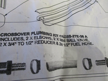 Isuzu Truck 200L Auxiliary Fuel Tank Cross Over Kit Fittings New Part