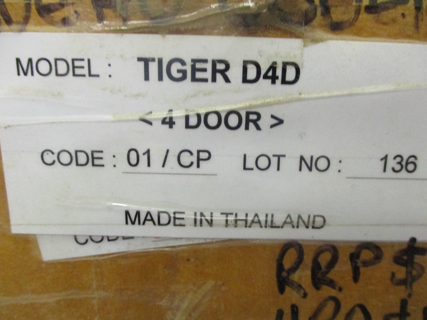 Toyota Hilux Genuine Dual Cab Tiger D4D Tonneau Cover Kit New Part