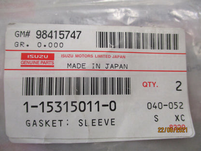 Isuzu Engine Models Genuine Sleeve Injector Nozzle Gasket (Set Of 2) New Part