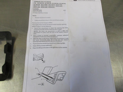Holden VE/VF/WM Commodore/Statesman Genuine Tow Bar Fascia New Part