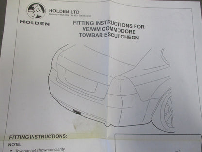 Holden VE Commodore/WM Statesman Genuine Tow Bar Fascia New Part
