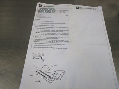 Holden VE/WM Commodore/Statesman Genuine Rear Bumper Tow Bar Fascia New Part