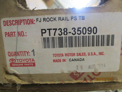 Toyota FJ Cruiser Genuine Rock Rails Right Hand (Drivers) Side Only New Part