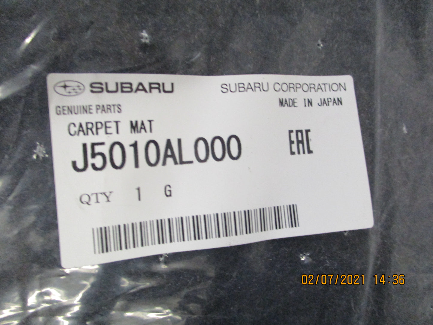 Subaru Outback Genuine Carpet Mat Set New Part