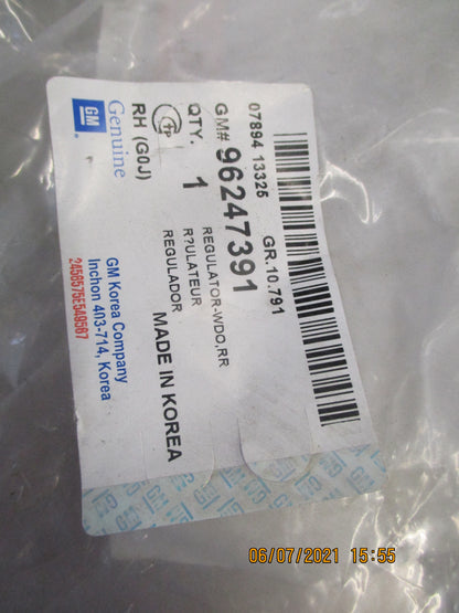 Daewoo Nubira Genuine Rear Right Window Regulator New Part