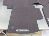 Hyundai TM Santa Fe Genuine Tailored Brown Floor Mats Set of 3 New Part