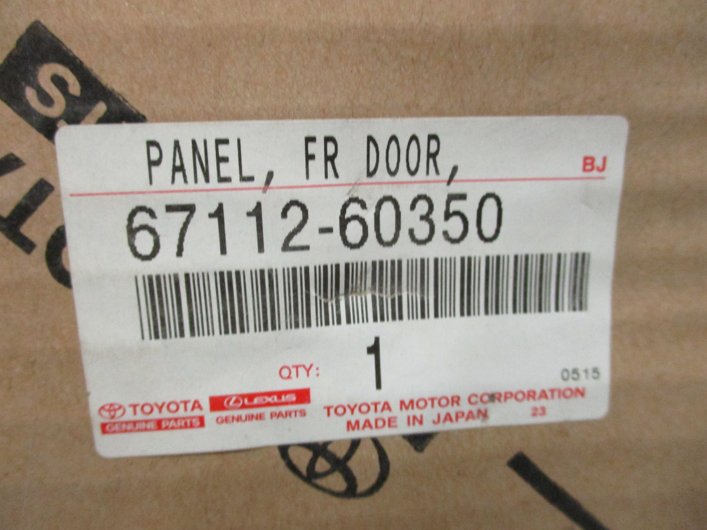 Genuine Toyota Landcruiser Front Left Door Skin New Part