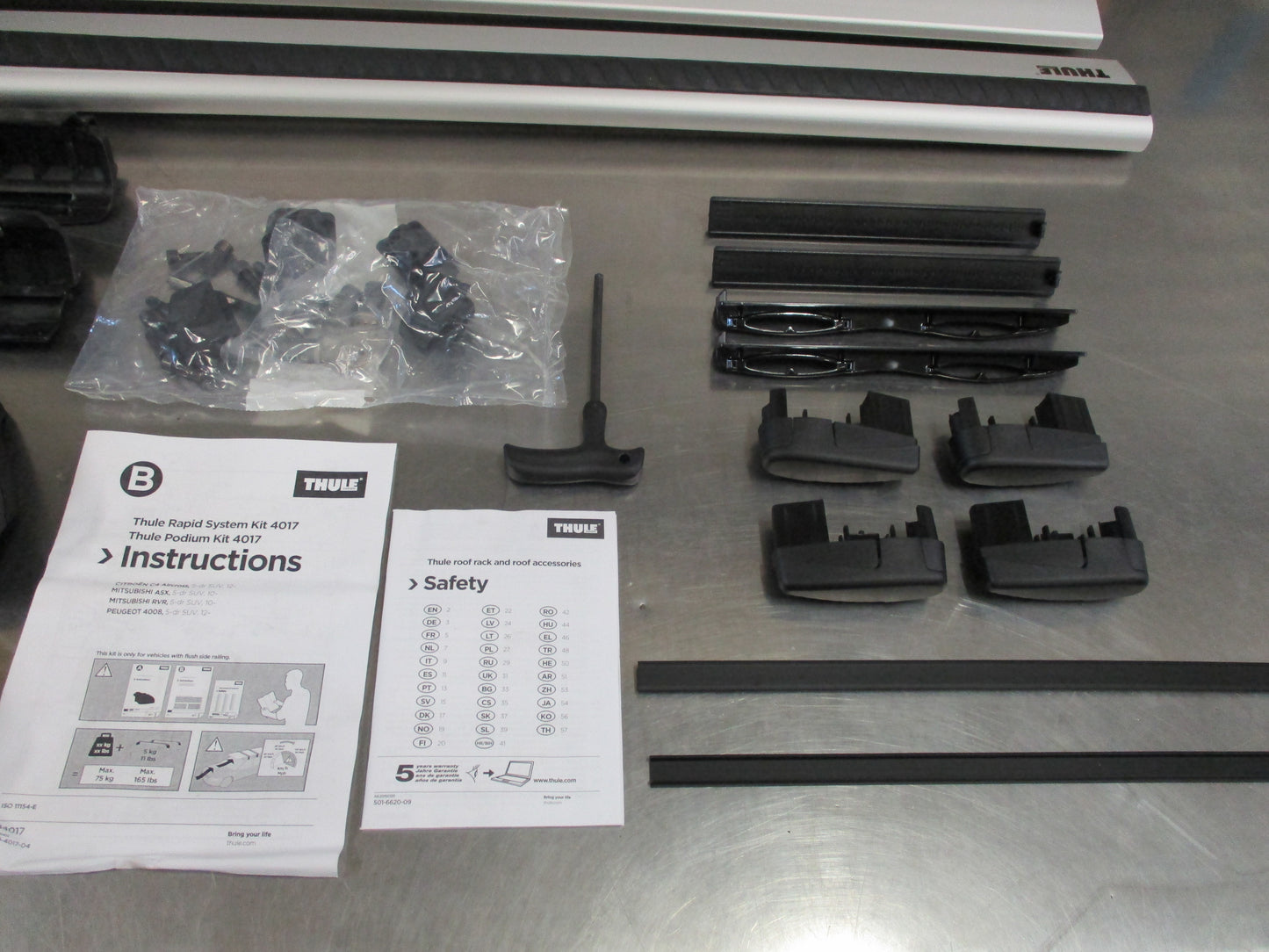 Thule EVO WingBar Kit Suits Peugeot 4008/Citroen C4/Mitsubishi ASX/RVR New Part