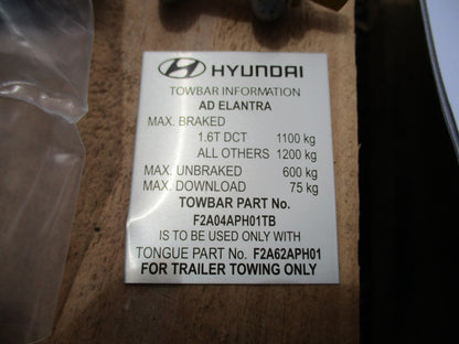 Genuine Hyundai Elantra Tow Bar Assembly Kit New Part