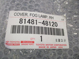 Toyota Kluger Genuine Right Front Fog Light Cover New Part