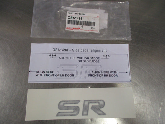 Toyota Hilux SR Genuine Front Door Decal / Sticker New Part