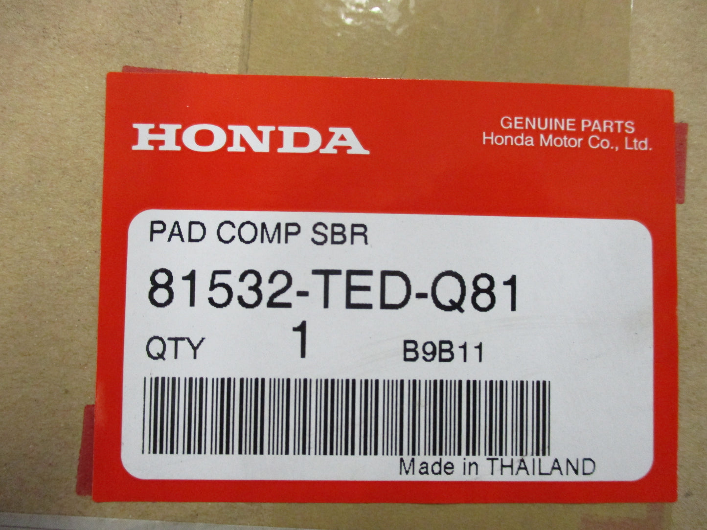 Honda Civic Genuine Right Hand Front Seat Base New Part