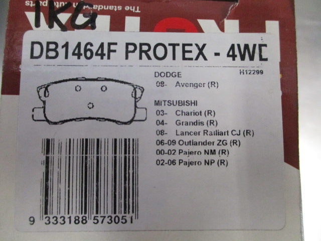 Protex Rear Brake Pads Suits Mitsubishi Pajero/Outlander/Lancer-Dodge Jeep New Part