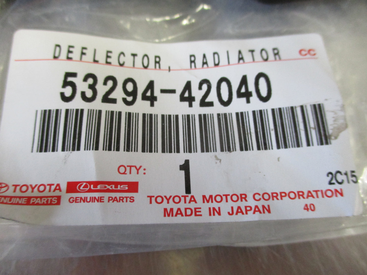 Toyota Rav4 Genuine Left Radiator Side Deflector New Part