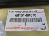 Toyota Fortuner Genuine Run Front Door Glass New Part