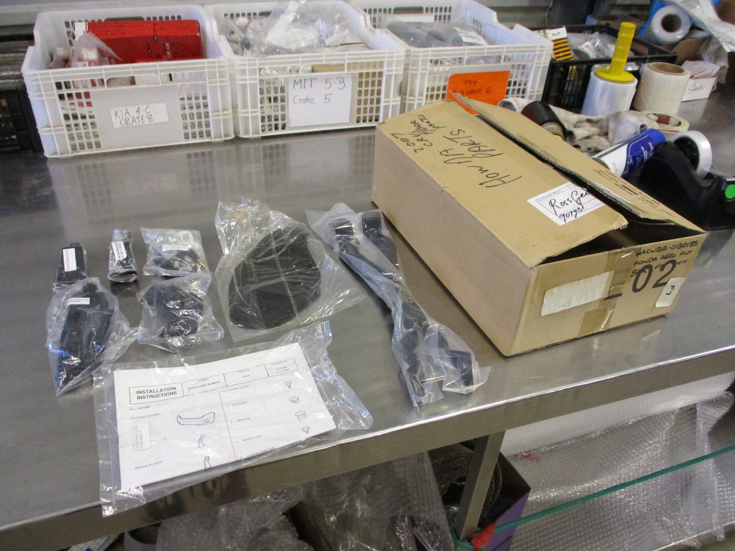 Honda CR-V Genuine Front Areo Bumper Fitting Kit New Part