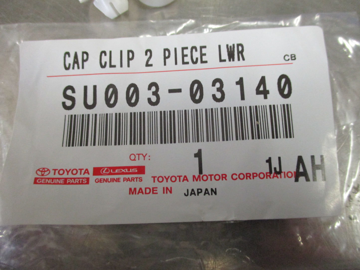 Toyota 86 and Scion Genuine Cap Clip 2 Piece LWR New Part