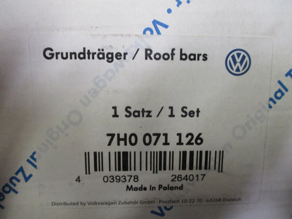 Volkswagen T5/T6 Transporter Genuine Front and Rear Roof Rack Kit New Part