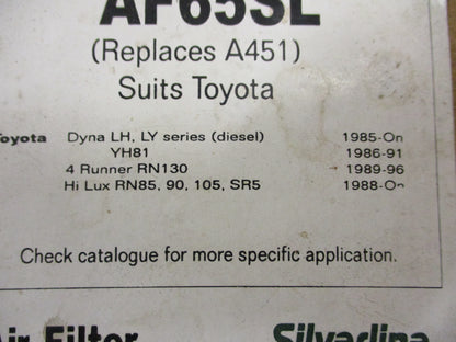 Silver Line air Filter Suits Toyota Dyna-4Runner-Hilux New Part