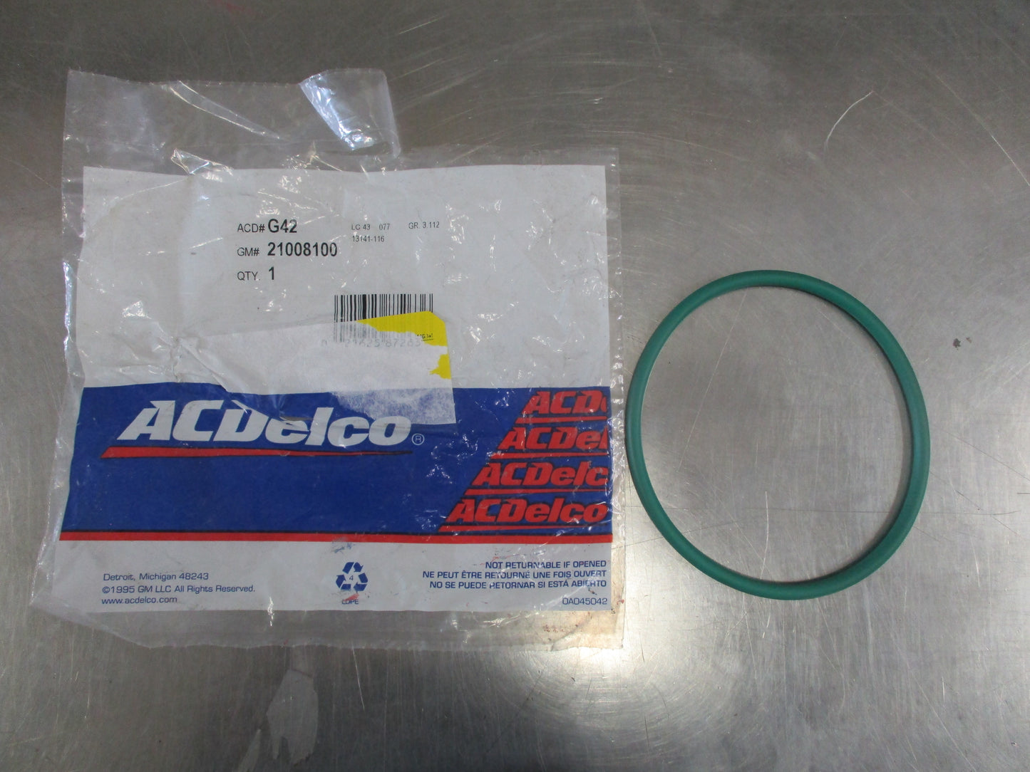 ACDelco Genuine Fuel Tank O-Ring New