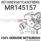 Mitsubishi Triton Genuine Retainer Case Bearing New Part