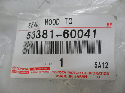 Toyota Landcruiser Genuine bonnet front seal new part