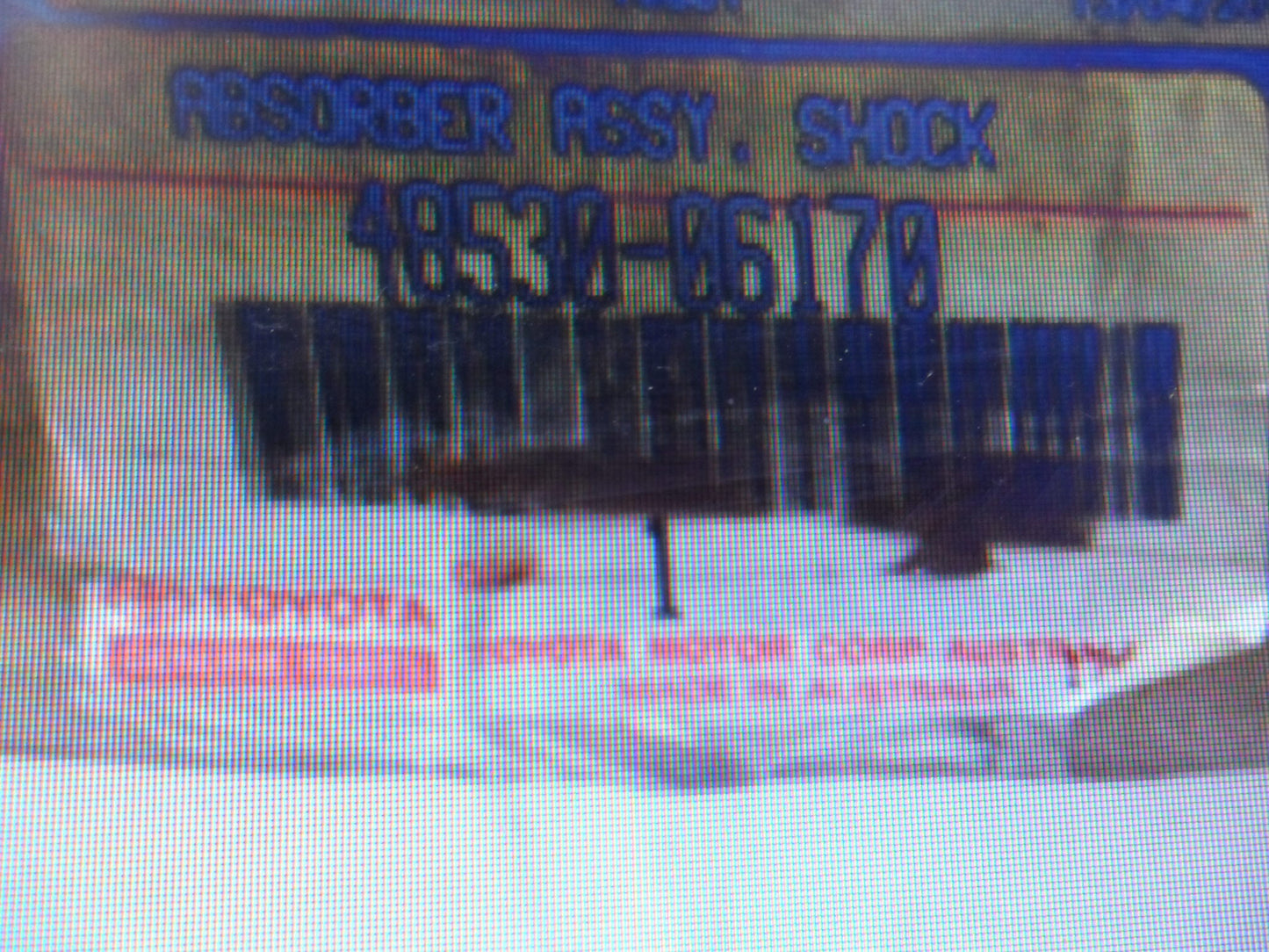 Toyota Camry Genuine Front Shock Absorber New Part